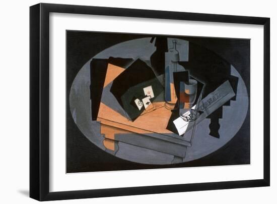 Playing Cards and Siphon, 1916-Juan Gris-Framed Giclee Print