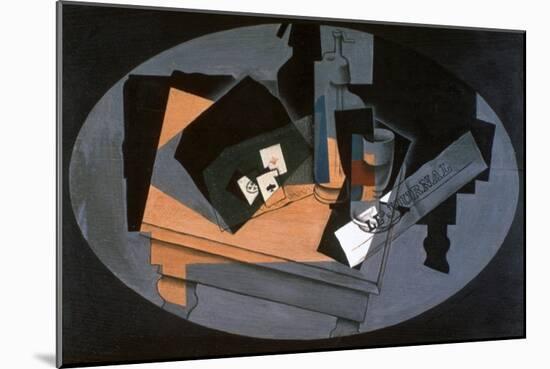 Playing Cards and Siphon, 1916-Juan Gris-Mounted Giclee Print