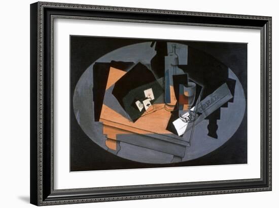 Playing Cards and Siphon, 1916-Juan Gris-Framed Giclee Print