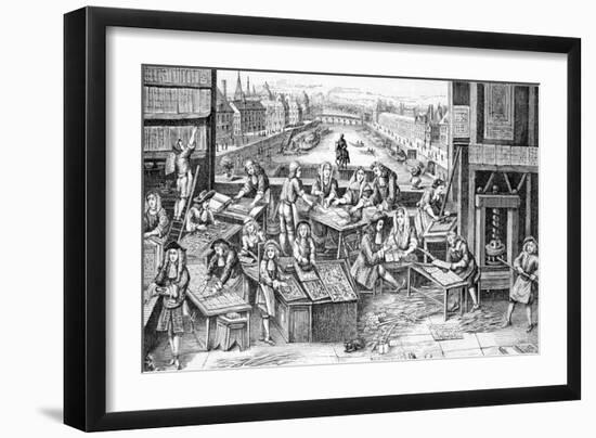 Playing Cards Factory during Reign of Louis XIV France-Chris Hellier-Framed Giclee Print