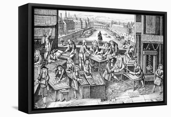 Playing Cards Factory during Reign of Louis XIV France-Chris Hellier-Framed Premier Image Canvas