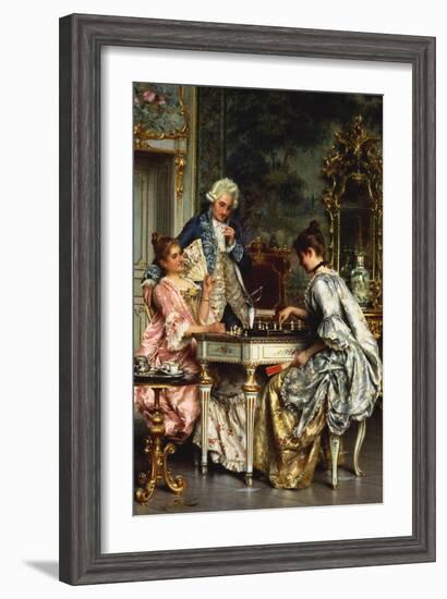 Playing Chess-Arturo Ricci-Framed Giclee Print