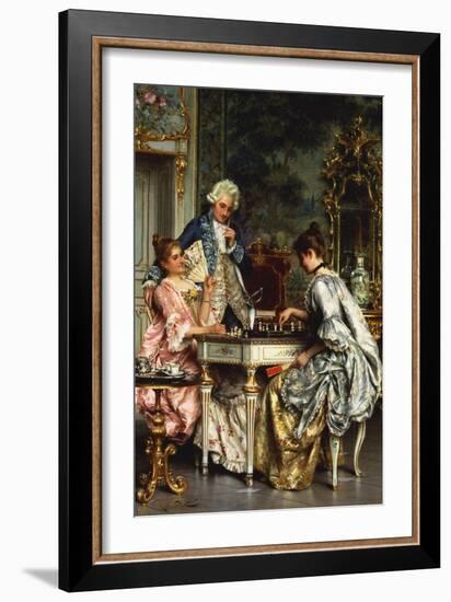Playing Chess-Arturo Ricci-Framed Giclee Print