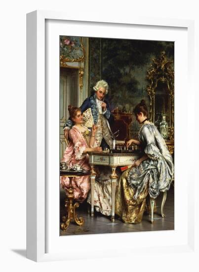 Playing Chess-Arturo Ricci-Framed Giclee Print