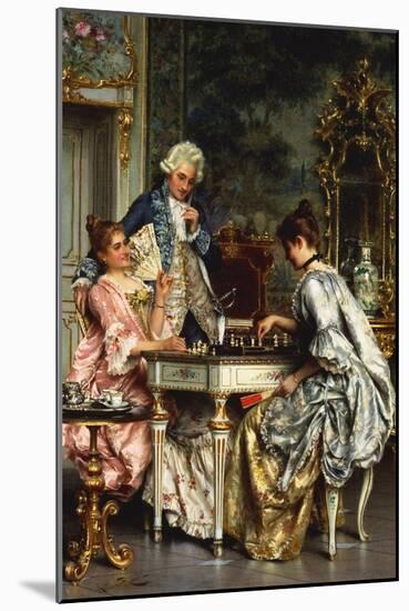 Playing Chess-Arturo Ricci-Mounted Giclee Print