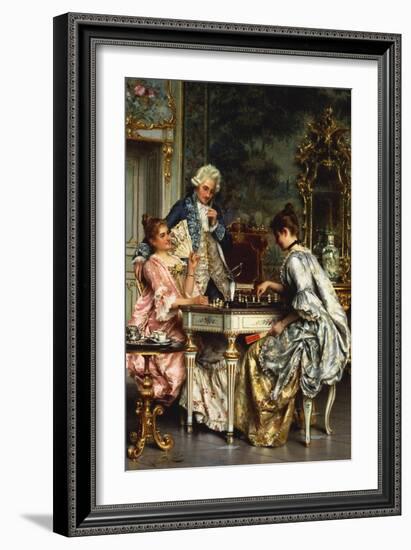 Playing Chess-Arturo Ricci-Framed Giclee Print