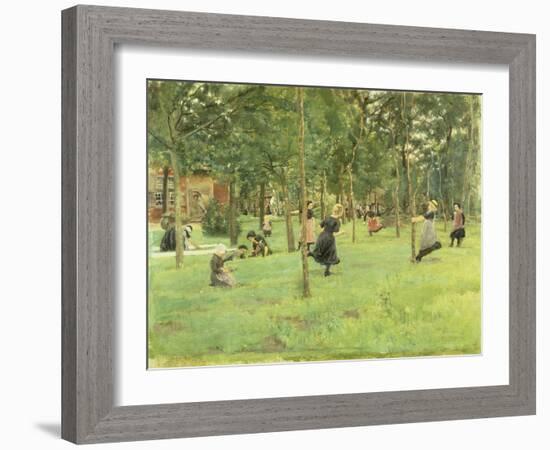 Playing Children in the Park, 1882-Max Liebermann-Framed Giclee Print