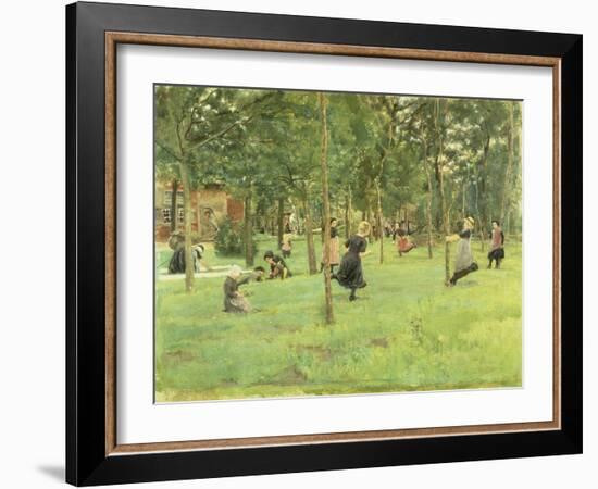 Playing Children in the Park, 1882-Max Liebermann-Framed Giclee Print