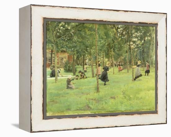 Playing Children in the Park, 1882-Max Liebermann-Framed Premier Image Canvas