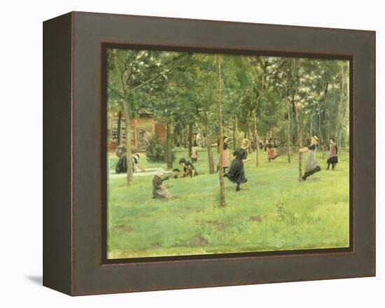 Playing Children in the Park, 1882-Max Liebermann-Framed Premier Image Canvas