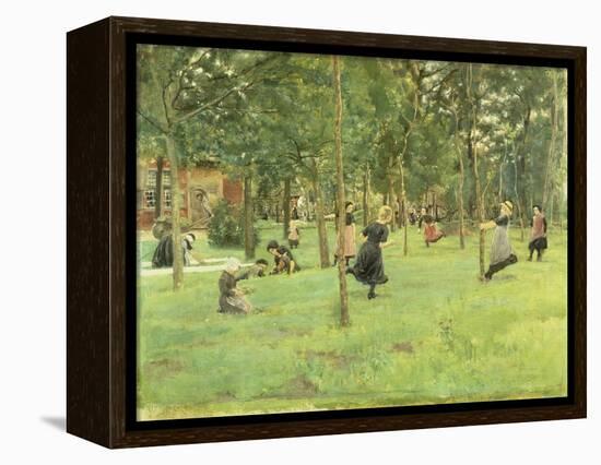 Playing Children in the Park, 1882-Max Liebermann-Framed Premier Image Canvas