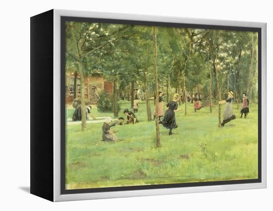 Playing Children in the Park, 1882-Max Liebermann-Framed Premier Image Canvas