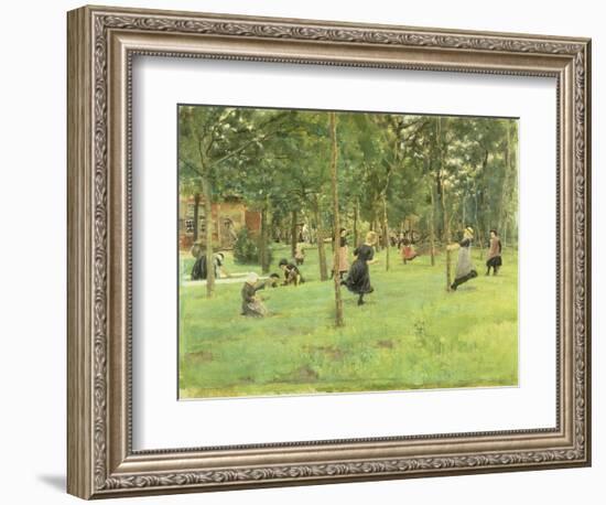 Playing Children in the Park, 1882-Max Liebermann-Framed Giclee Print