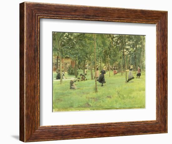 Playing Children in the Park, 1882-Max Liebermann-Framed Giclee Print