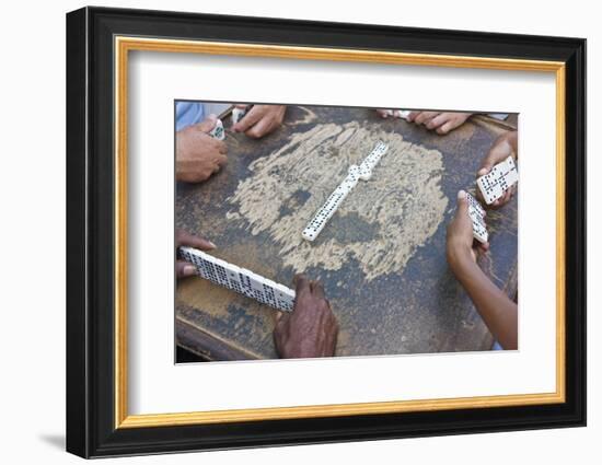 Playing Domino, Trinidad, Cuba-Keren Su-Framed Photographic Print