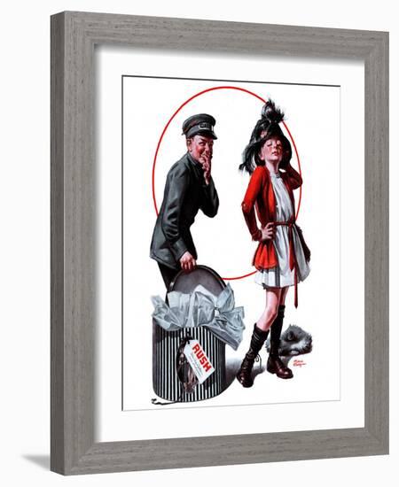 "Playing Dress-Up,"April 12, 1924-Frederic Stanley-Framed Giclee Print