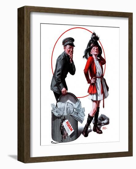 "Playing Dress-Up,"April 12, 1924-Frederic Stanley-Framed Giclee Print