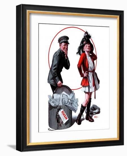 "Playing Dress-Up,"April 12, 1924-Frederic Stanley-Framed Giclee Print