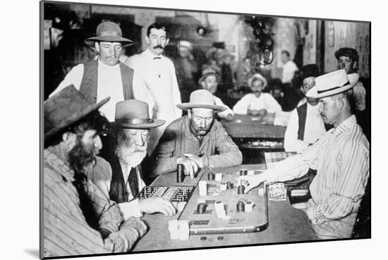 Playing Faro in a Saloon at Morenci, Arizona Territory, 1895-American Photographer-Mounted Photographic Print