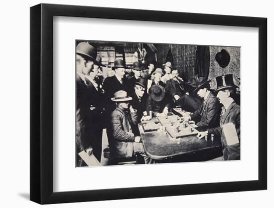 Playing Faro in the Orient Saloon, Bisbee, Arizona, USA, 1903-Unknown-Framed Photographic Print