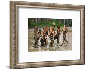 Playing Football-Angela Muliani Hartojo-Framed Photographic Print