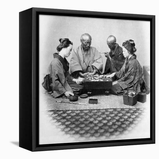 Playing Go, C.1860s-Felice Beato-Framed Premier Image Canvas