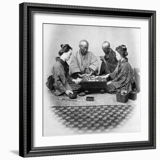 Playing Go, C.1860s-Felice Beato-Framed Giclee Print