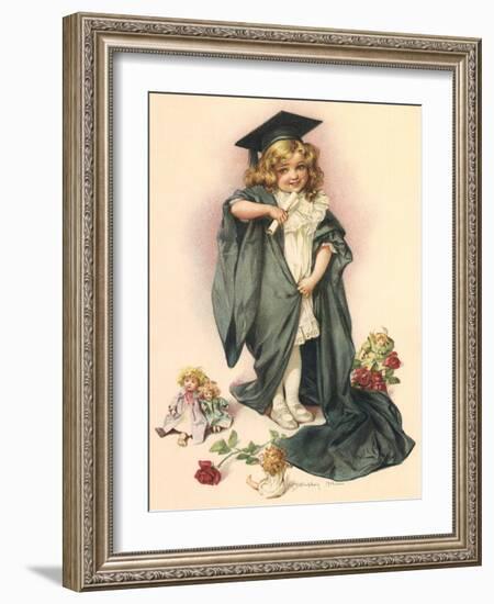 Playing Graduate, 1902-Maud Humphrey-Framed Giclee Print