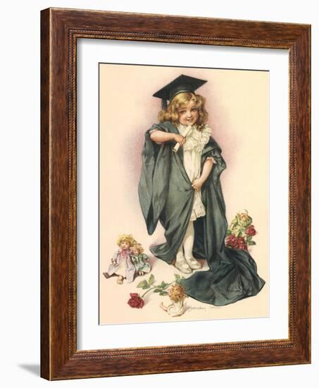 Playing Graduate, 1902-Maud Humphrey-Framed Giclee Print