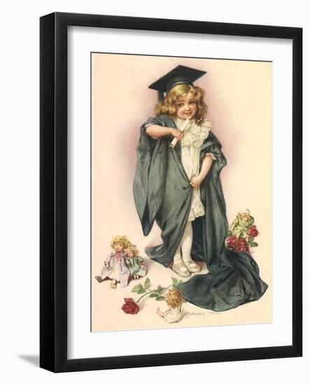 Playing Graduate, 1902-Maud Humphrey-Framed Giclee Print