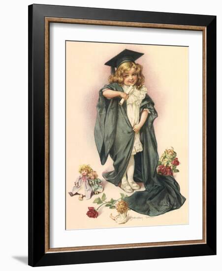 Playing Graduate, 1902-Maud Humphrey-Framed Giclee Print