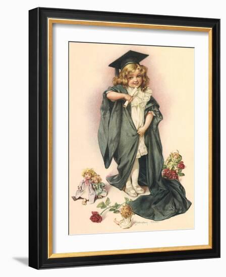 Playing Graduate, 1902-Maud Humphrey-Framed Giclee Print