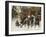 Playing in the Snow, 1875-Herbert William Weekes-Framed Giclee Print