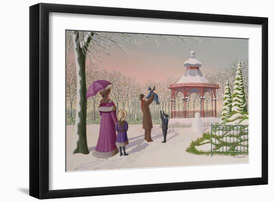 Playing in the Snow-Peter Szumowski-Framed Giclee Print