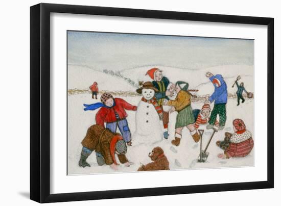 Playing in the Snow-Gillian Lawson-Framed Giclee Print