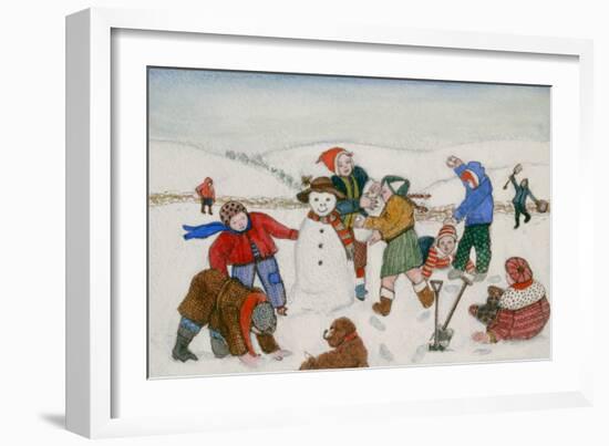 Playing in the Snow-Gillian Lawson-Framed Giclee Print