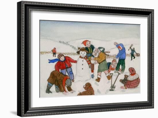 Playing in the Snow-Gillian Lawson-Framed Giclee Print