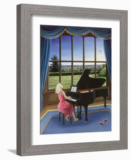 Playing Mozart-Liz Wright-Framed Giclee Print