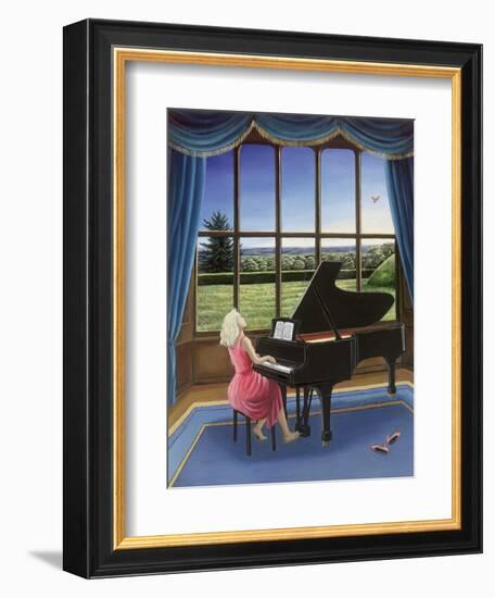 Playing Mozart-Liz Wright-Framed Giclee Print