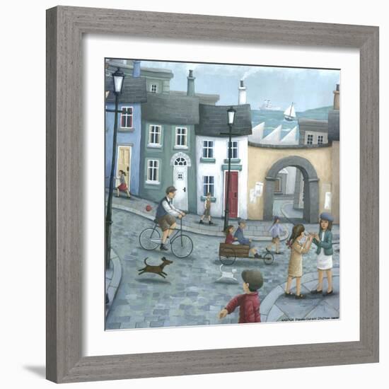 Playing Out-Peter Adderley-Framed Art Print