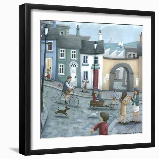 Playing Out-Peter Adderley-Framed Art Print