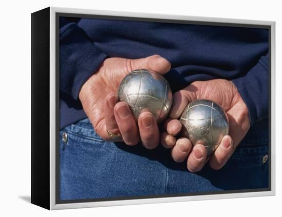 Playing Petanque, Roussillon, France, Europe-Thouvenin Guy-Framed Premier Image Canvas