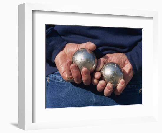 Playing Petanque, Roussillon, France, Europe-Thouvenin Guy-Framed Photographic Print