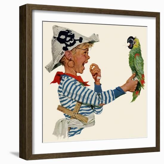 Playing Pirate, 1957-null-Framed Giclee Print