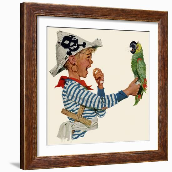 Playing Pirate, 1957-null-Framed Giclee Print