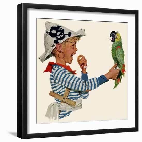 Playing Pirate, 1957-null-Framed Giclee Print