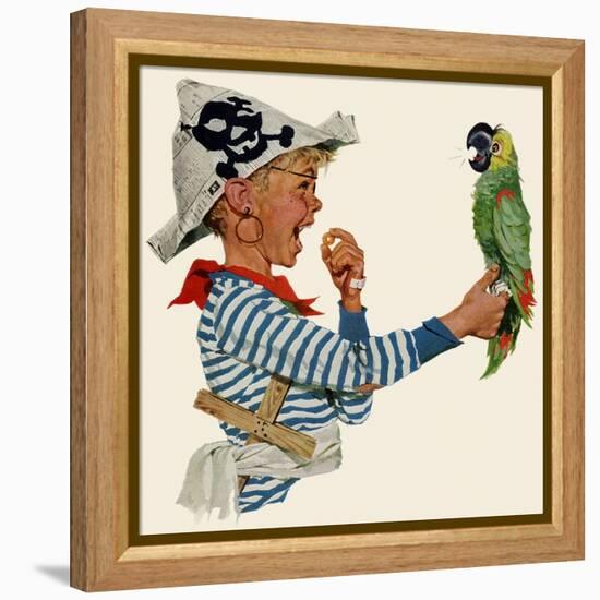 Playing Pirate, 1957-null-Framed Premier Image Canvas