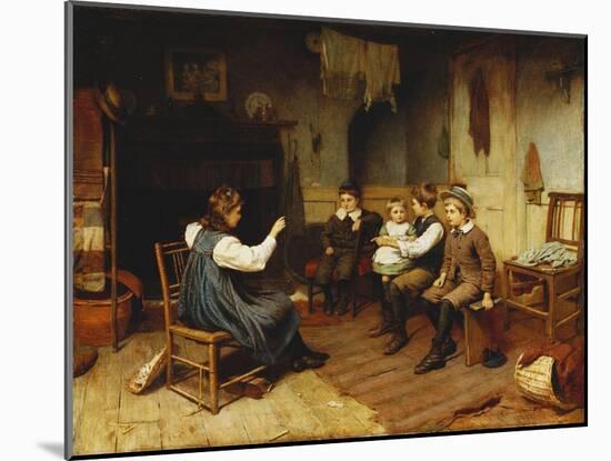 Playing School, 1893-Harry Brooker-Mounted Giclee Print