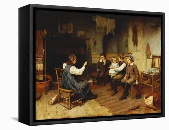 Playing School, 1893-Harry Brooker-Framed Premier Image Canvas