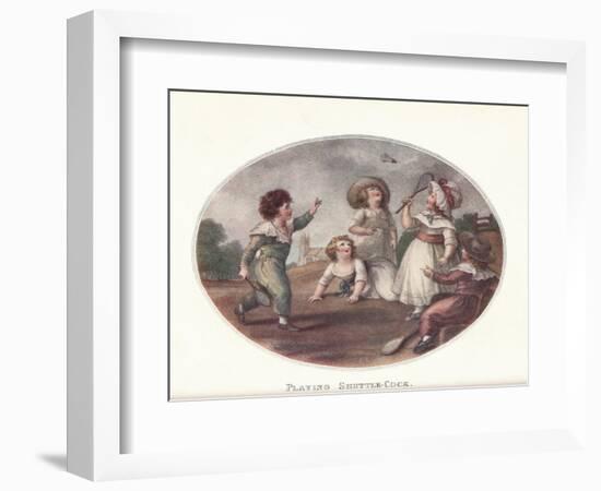 Playing Shuttle-Cock, 1906-Francesco Bartolozzi-Framed Giclee Print